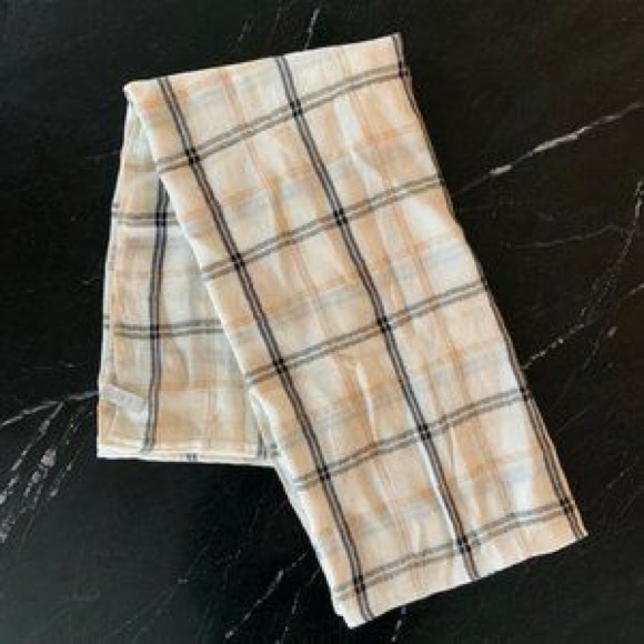 LOFT Accessories - Plaid Infnity Scarf in Cream and Tan